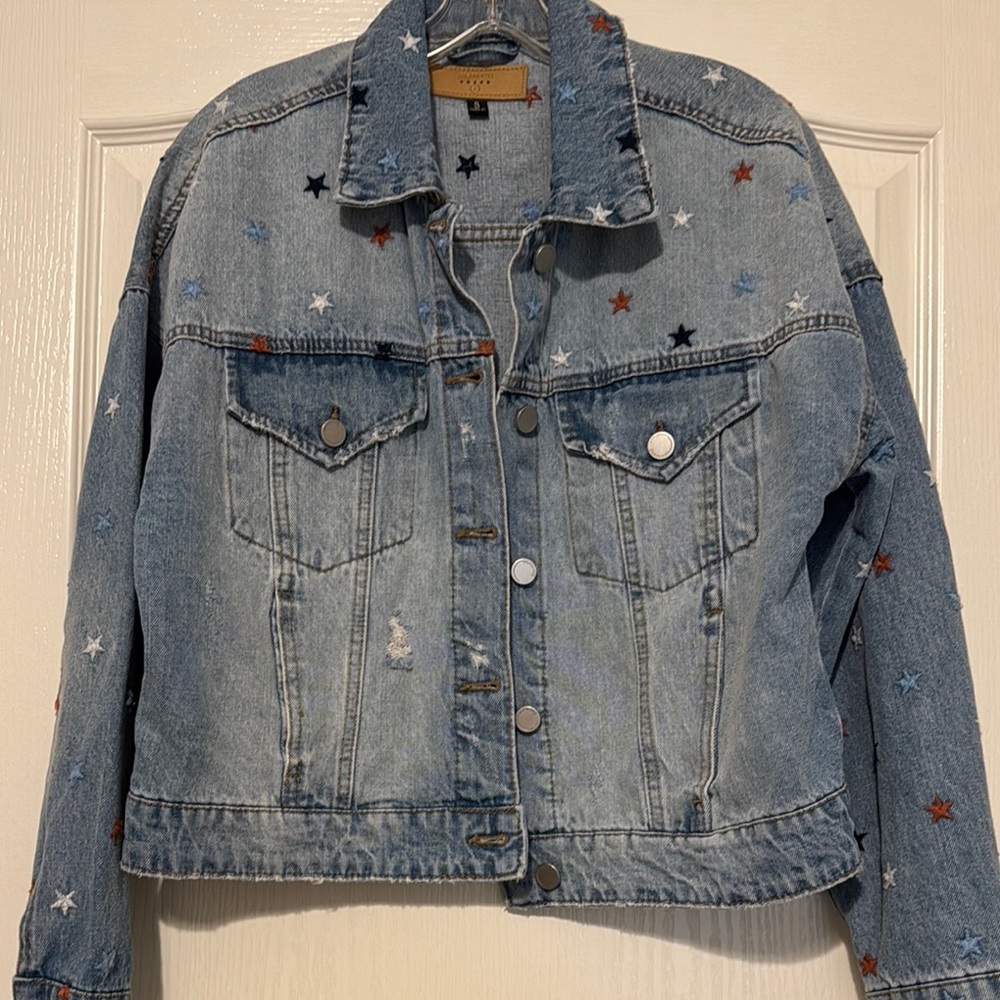 BLANKNYC Embroidered Denim Jacket
